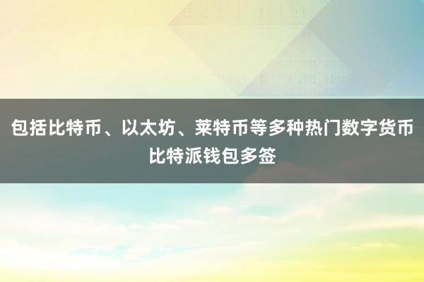 包括比特币、以太坊、莱特币等多种热门数字货币比特派钱包多签